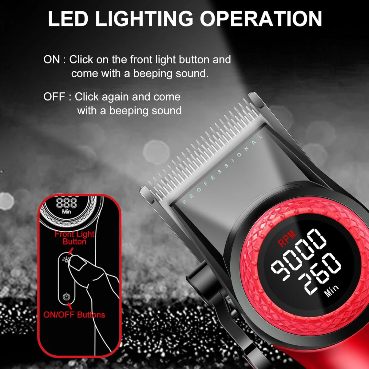 VGR Trimmer Professional Hair Cutting Machine Cordless Hair Clippers Barber Electric Clipper Metal Trimmer for Men V-001 V-977