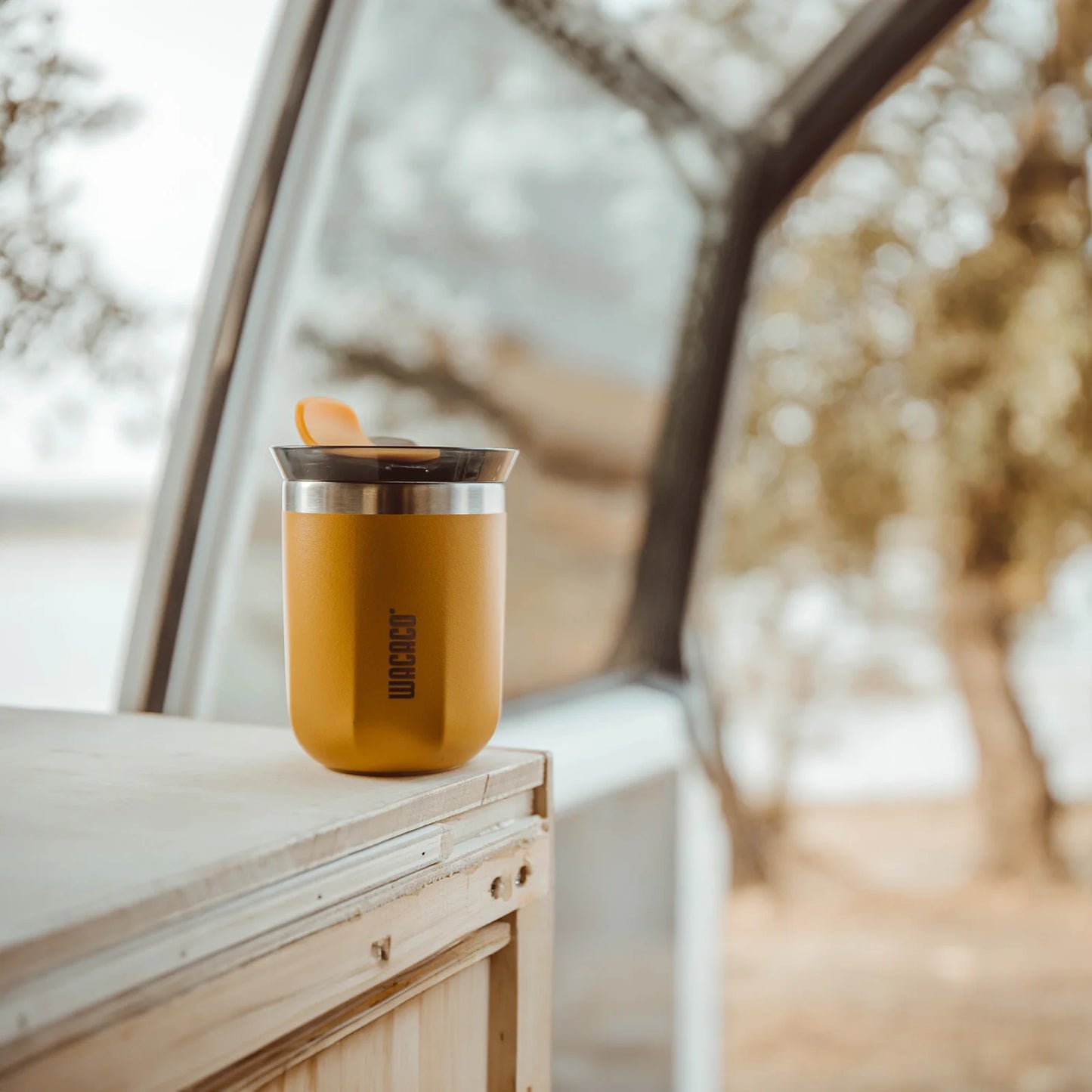 Wacaco Octaroma Vacuum Insulated Coffee Mug – Double-Wall Stainless Steel Travel Tumbler with Leak-Proof Lid, 6oz / 10oz / 15oz Thermal Cup