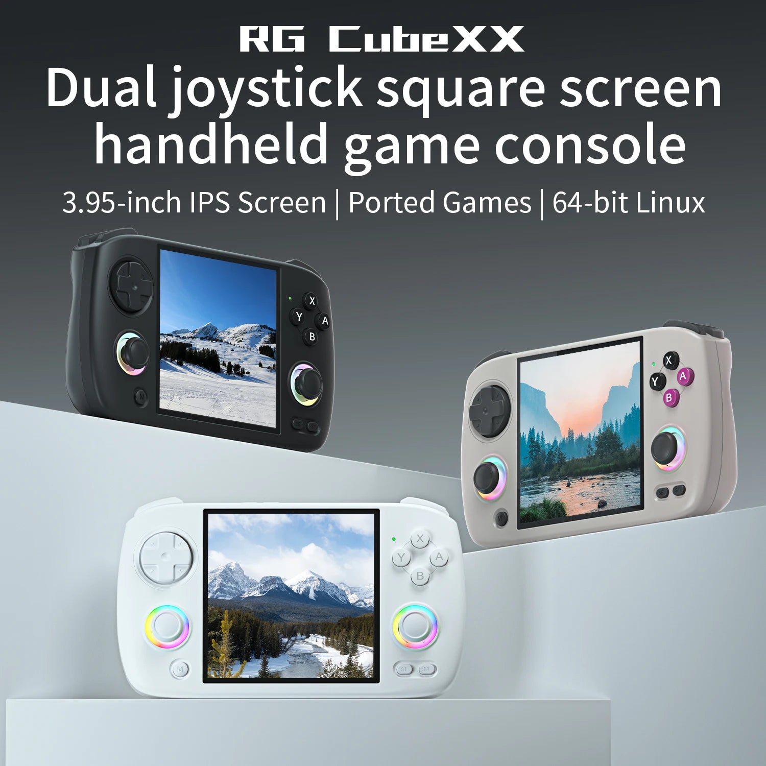 AMPOWN Anbernic RG CubeXX Handheld Game Players 3.95'' Touch Screen Linux 64-Bit Portable Video Game Console Retro Games GPD - Limetastore