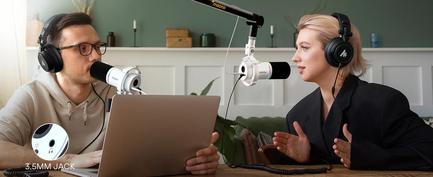 Maono PD200X – XLR/USB Dynamic Microphone | Metal Gaming & Streaming Mic with Software Control