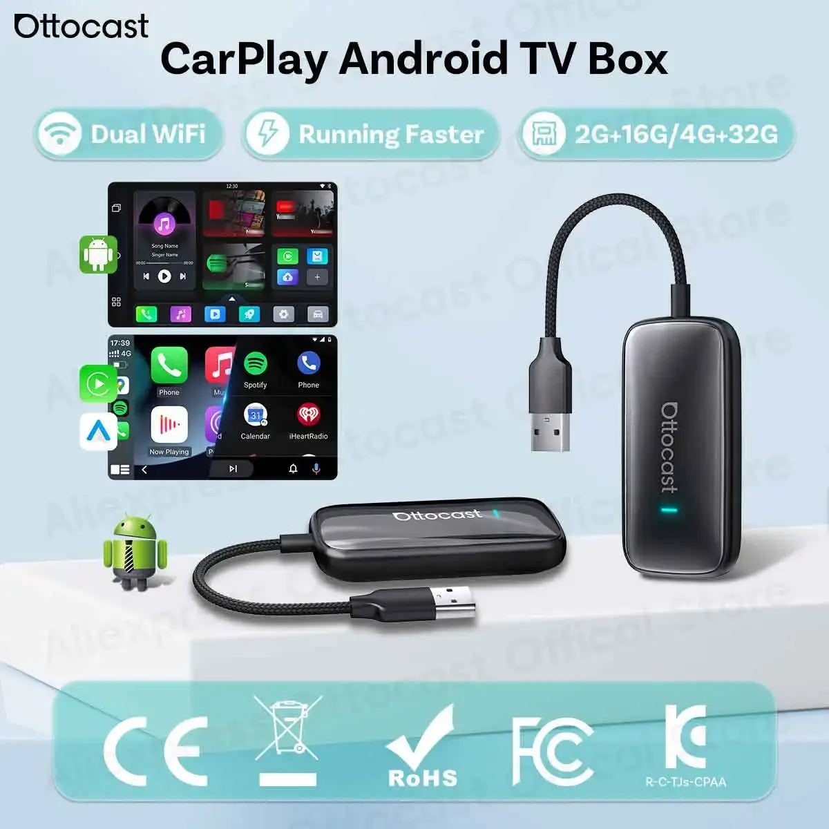 OTTOCAST Play2Video Ultra 2026 Wireless CarPlay Adapter