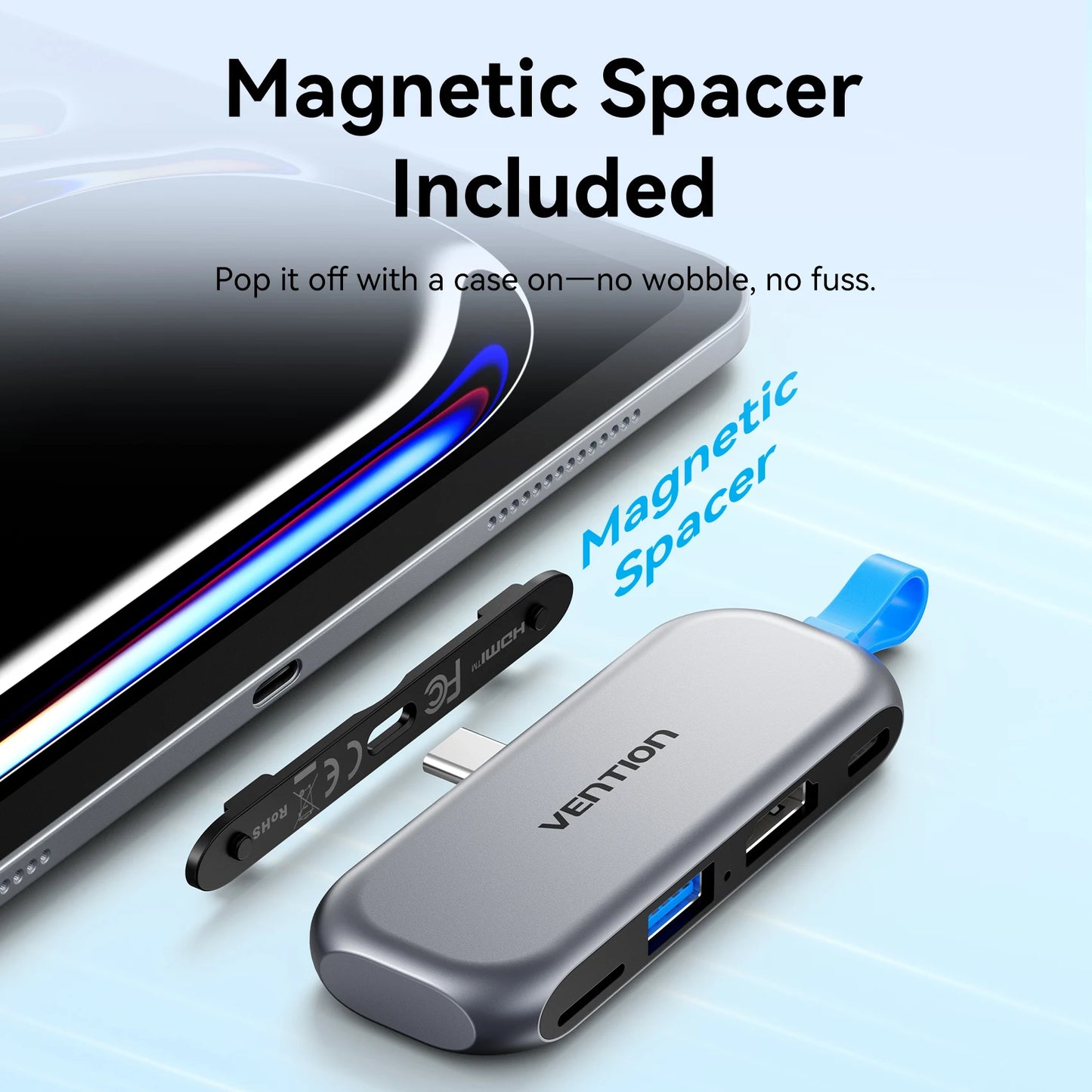 Vention USB‑C 4‑in‑1 Hub | USB 3.2 Gen2, 4K60Hz HDMI, PD 100W Portable Docking Station