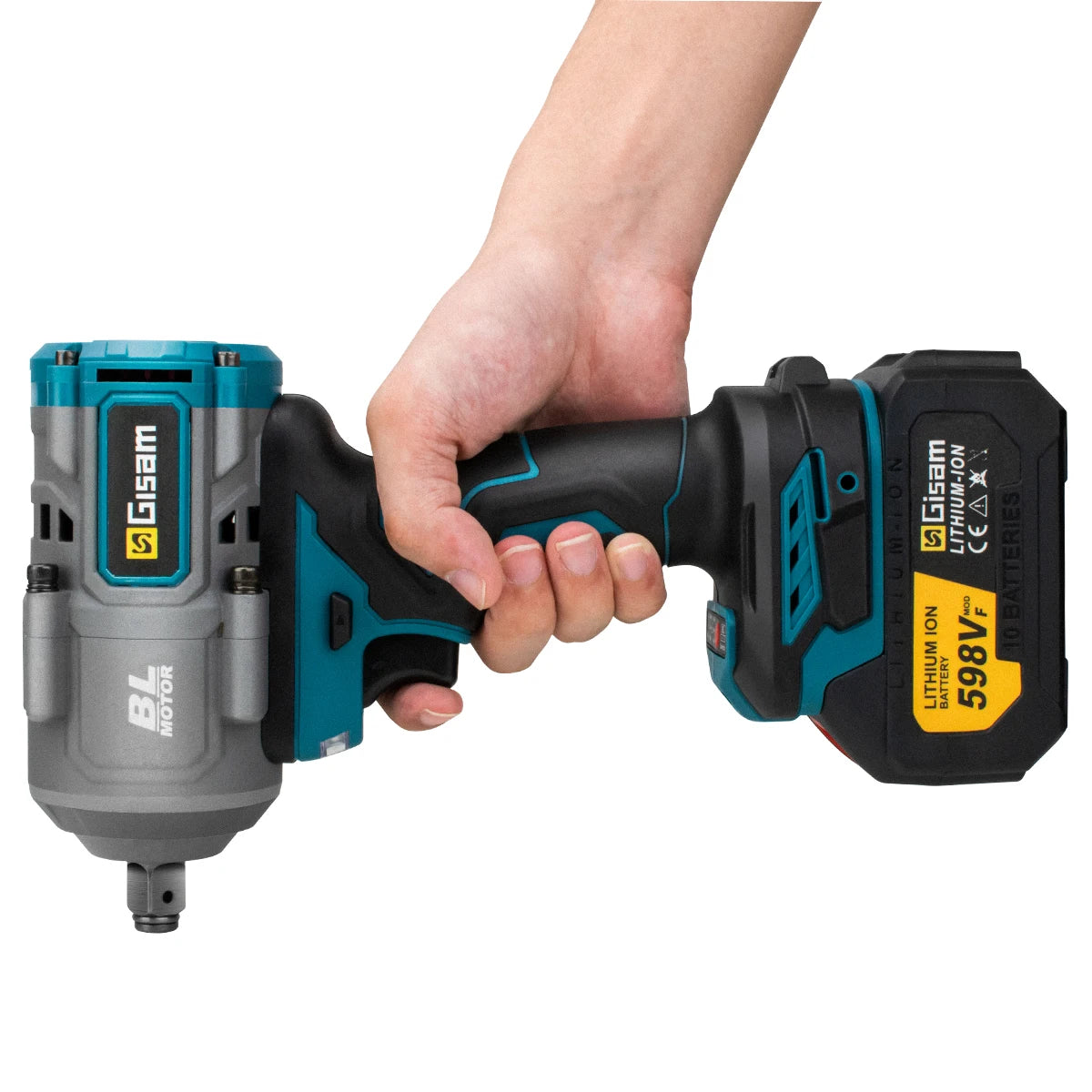 Gisam 2000N.m Brushless Impact Wrench 1/2"