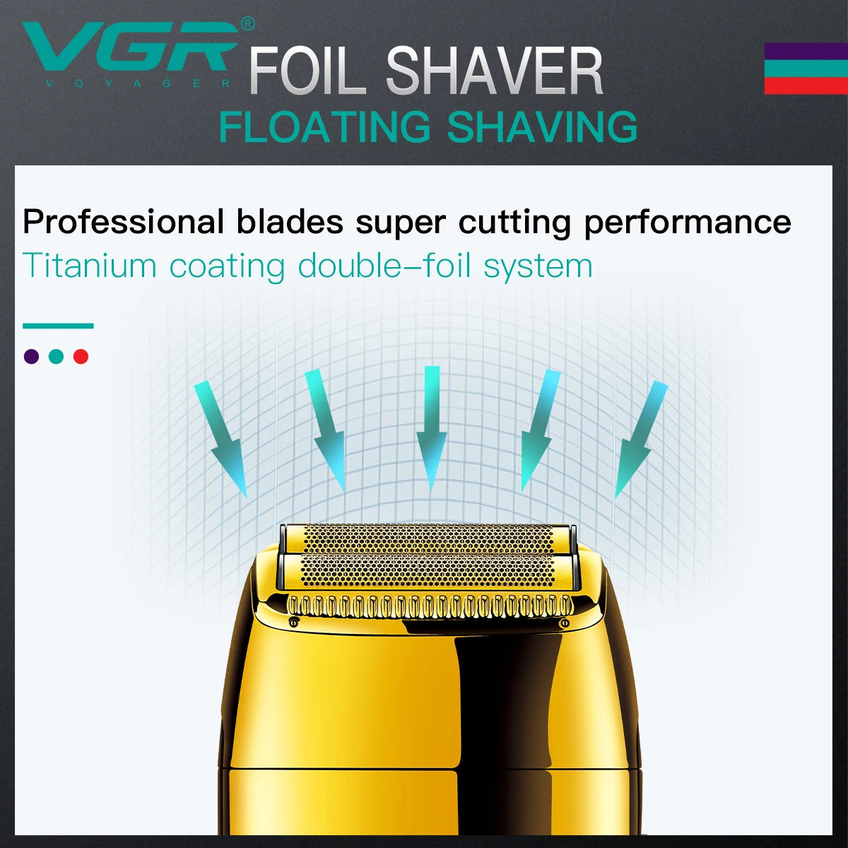 VGR Shaver Electric Shaver Beard Trimmer Beard Shaver Professional Electric Razor Men Beard Cutting Machine Rechargeable V-399