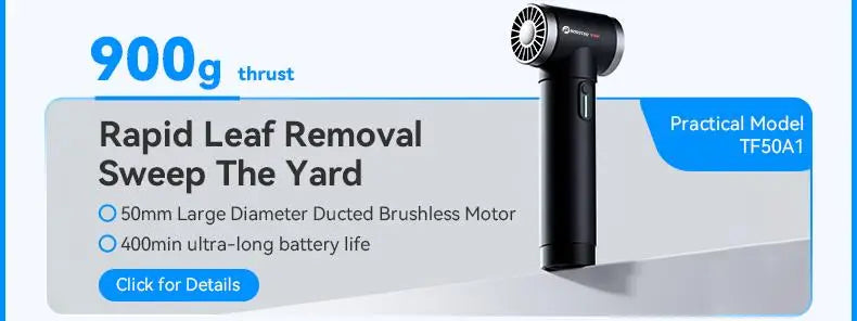 Booster TF40 Turbo Fan – Brushless High‑Speed Portable Air Blower