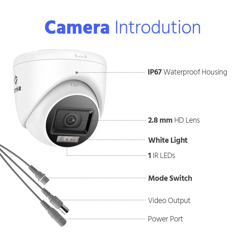 ANNKE 4K Add‑On Bullet Camera | IR Night Vision, IP67, 4K Ultra HD