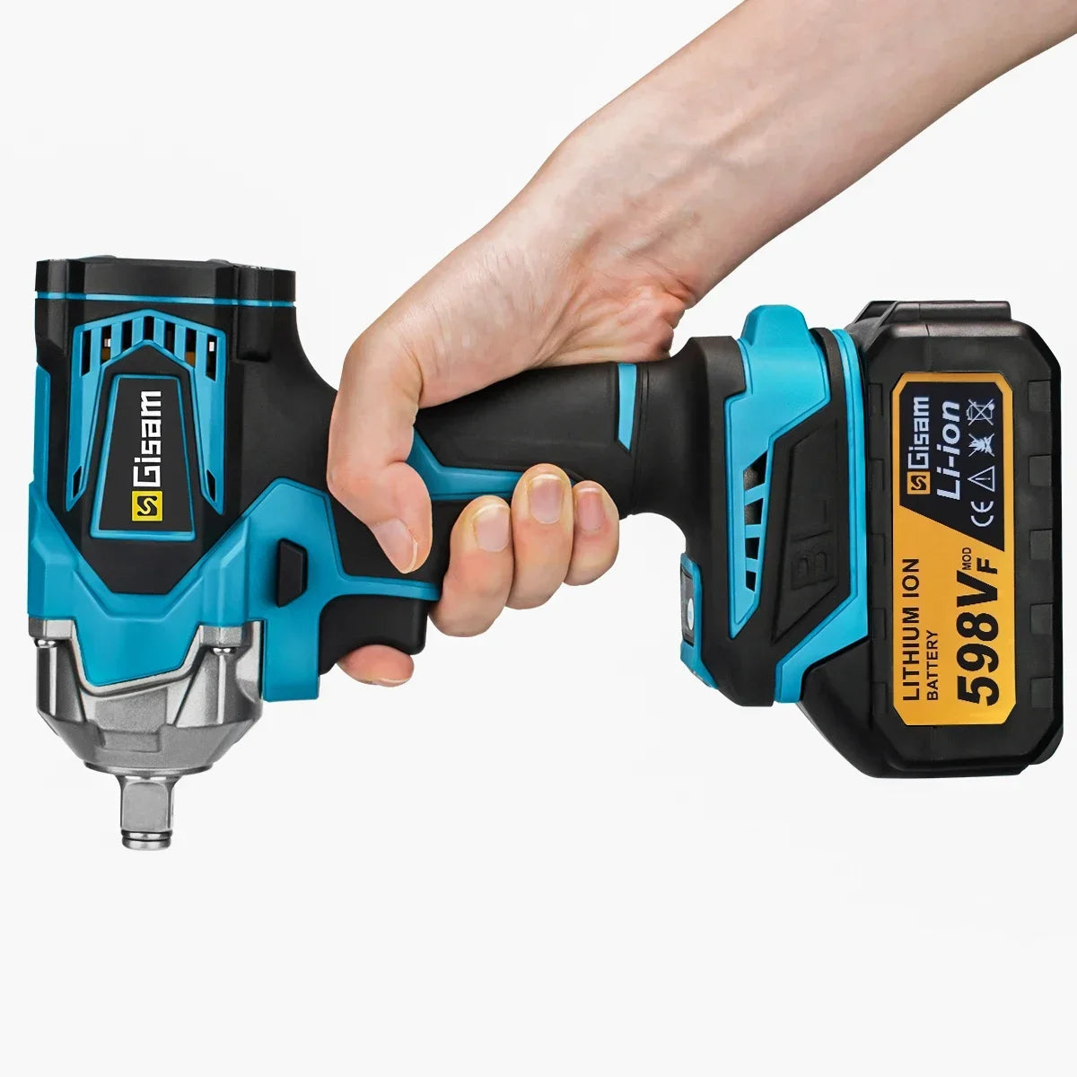 Gisam 1200N.m Brushless Impact Wrench 1/2"