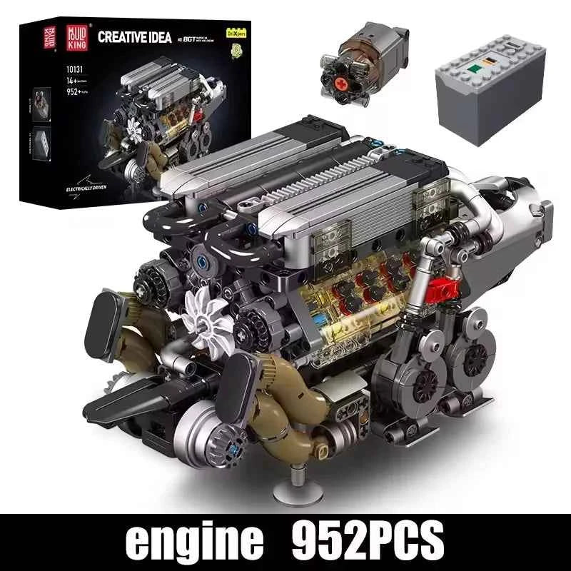 Mould King 10131 W16 Engine Building Block Set | BGT Supercar Part - Limetastore