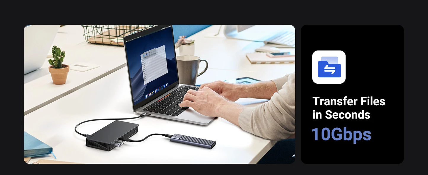 UGREEN 9‑in‑1 DisplayLink USB‑C Docking Station with Dual 4K60Hz