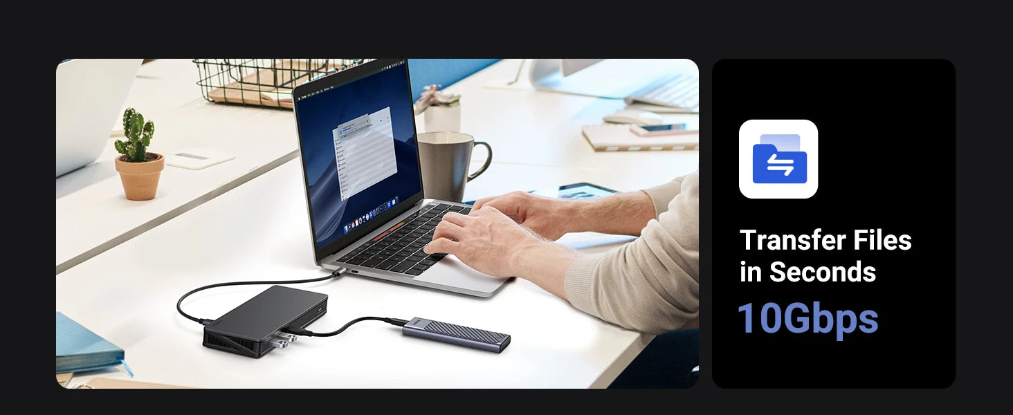 UGREEN 9‑in‑1 DisplayLink USB‑C Docking Station with Dual 4K60Hz