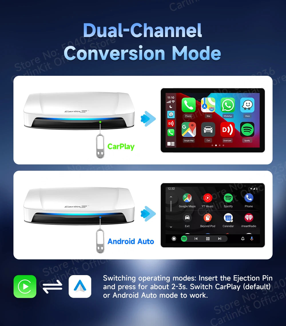 CarlinKit Android 13 SDM660 HDMI Wireless CarPlay AI Box