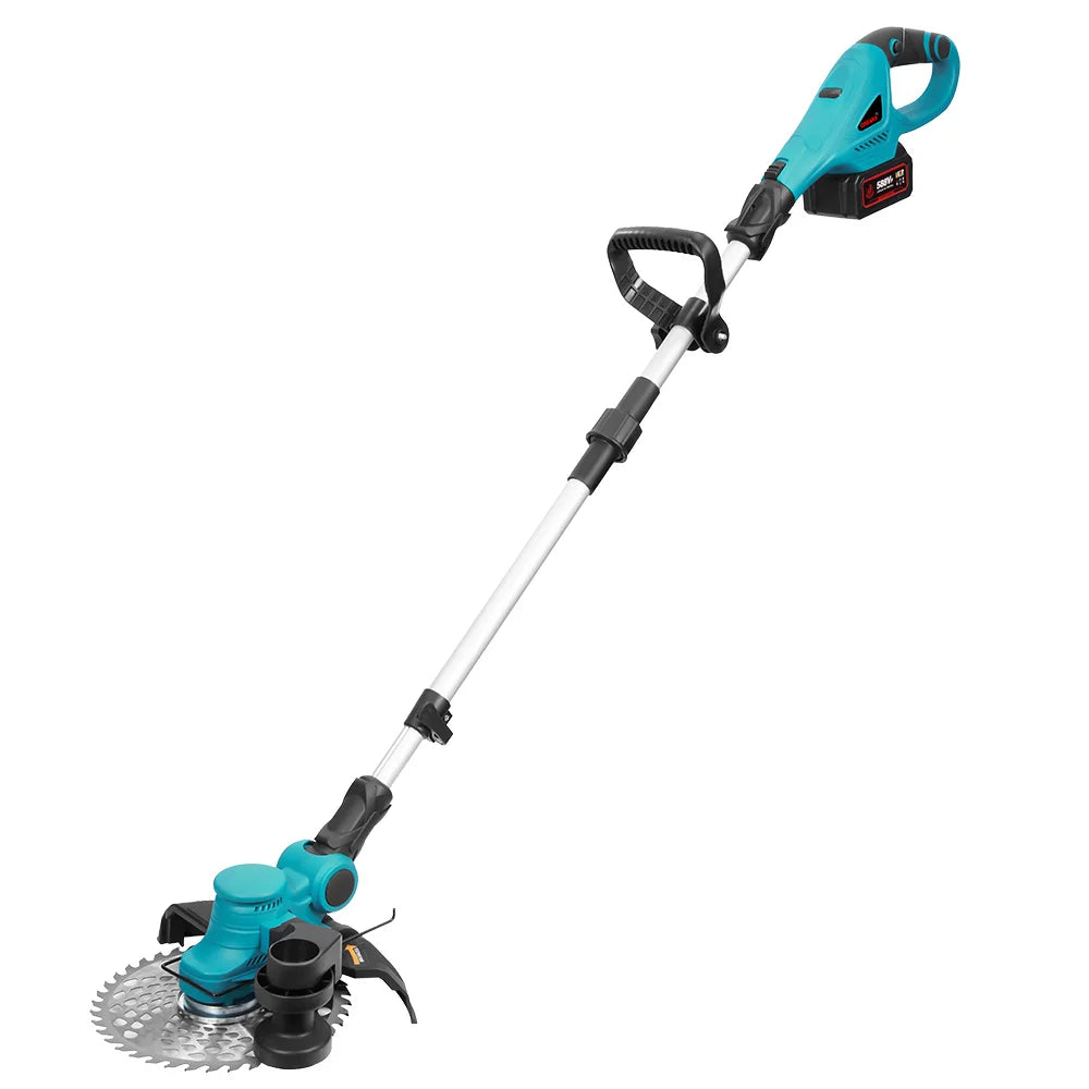 ONEVAN 9" Brushless 4000W 36,000 RPM Cordless Grass Trimmer | Foldable Lawn Mower Cutter