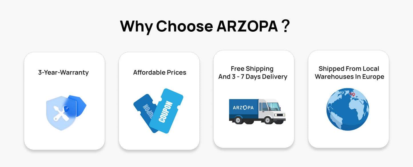 ARZOPA Z3FC 16.1" Portable Monitor | 2.5K QHD, 180Hz, HDR, IPS, Gaming & Work