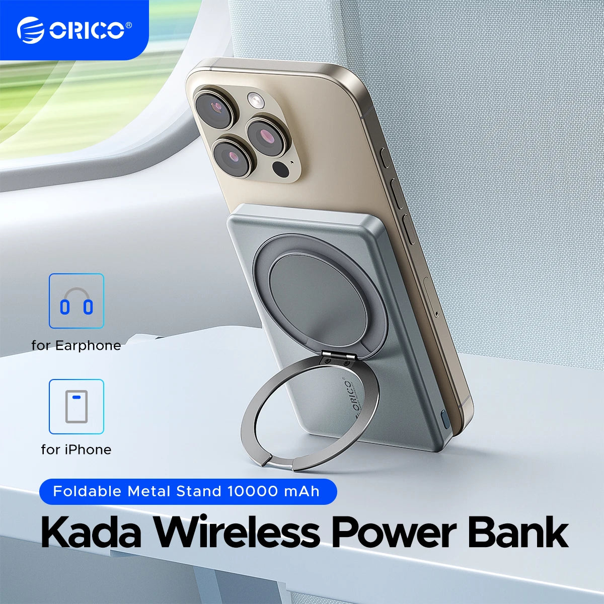 ORICO Kada Magnetic Power Bank – 5000mAh / 10000mAh PD22.5W Wireless External Battery