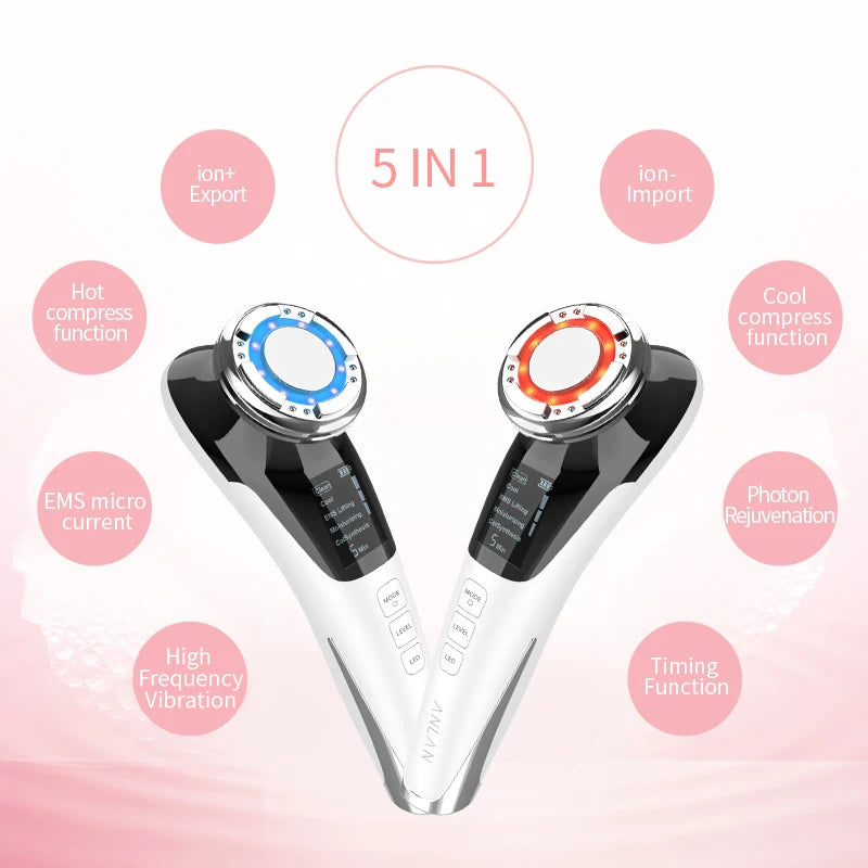 ANLAN EMS Facial Massager | LED, Hot/Cold, Lifting & Deep Cleaning
