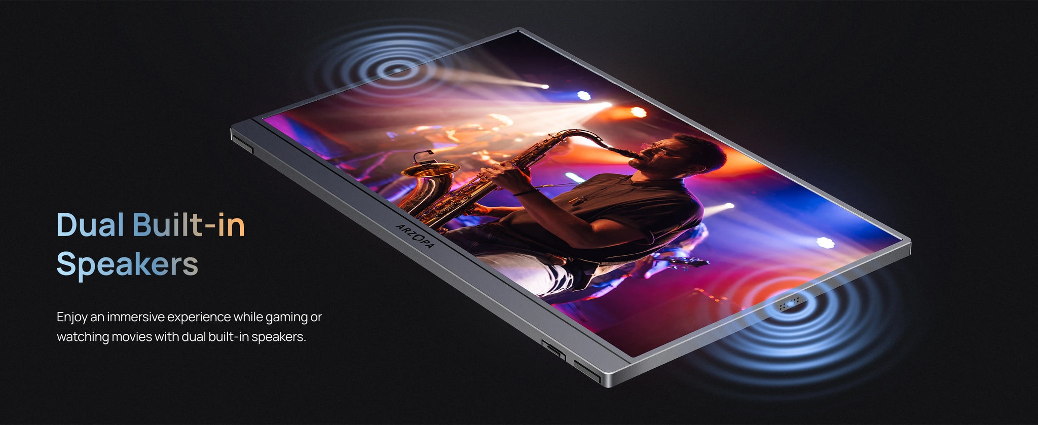 ARZOPA Z3FC 16.1" Portable Monitor | 2.5K QHD, 180Hz, HDR, IPS, Gaming & Work