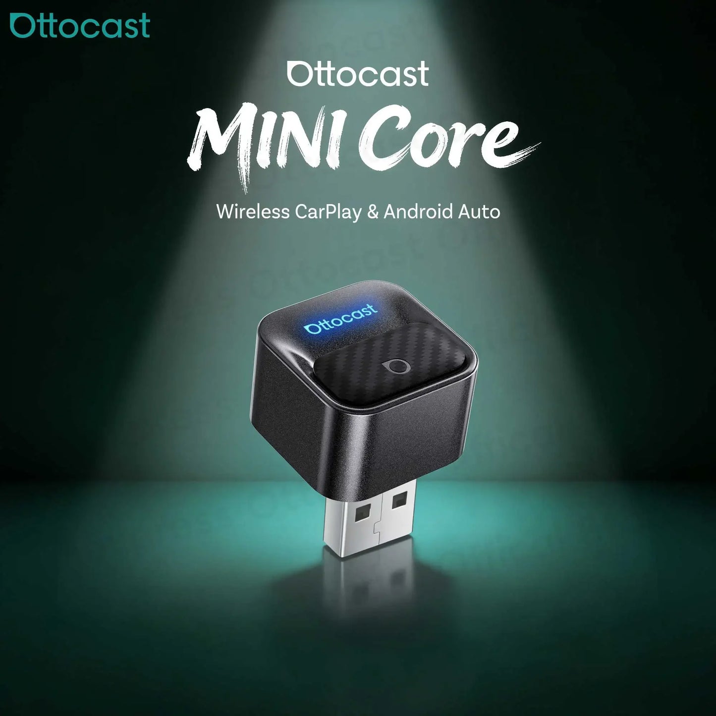 OTTOCAST Mini Core Wireless CarPlay & Android Auto Adapter