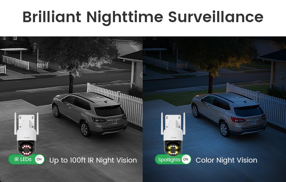 ZOSI 4K Wi‑Fi 6 Security Camera System – 8MP/5MP Pan‑Tilt Wireless IP Cameras with 2‑Way Audio