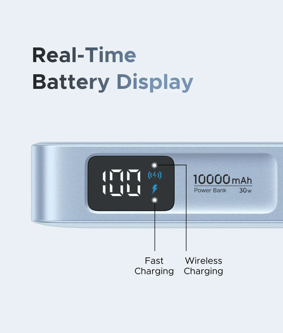 UGREEN Qi2.2 25W Magnetic Power Bank – 10000mAh Fast Charging External Battery