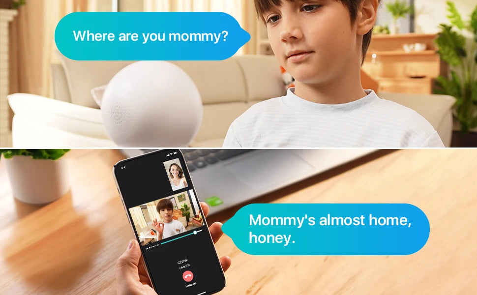ZOSI Smart Baby Cam – WiFi PTZ Indoor Camera with AI Auto‑Tracking, 360° Panoramic View