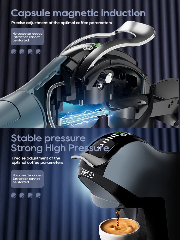 HiBREW H17 – Aparat za kavo na kapsule 4-v-1 | Sistem za toplo in hladno pripravo