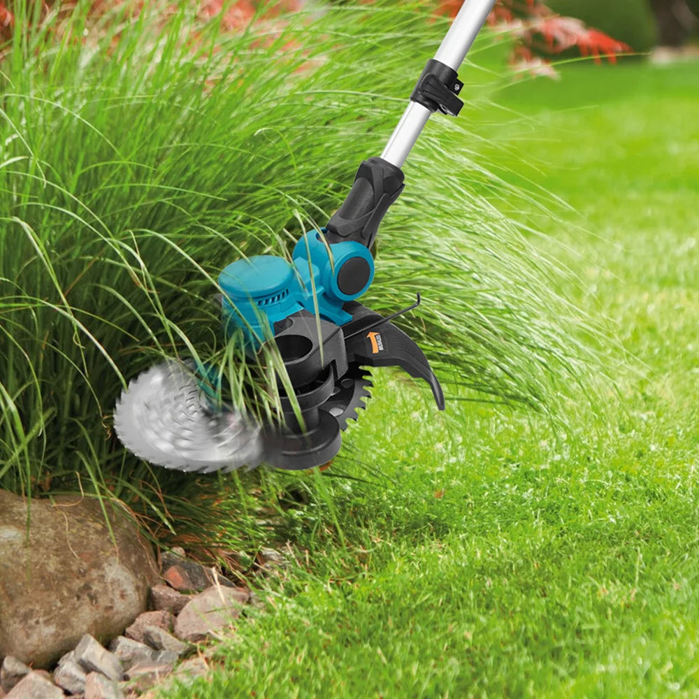 ONEVAN 9" Brushless 4000W 36,000 RPM Cordless Grass Trimmer | Foldable Lawn Mower Cutter