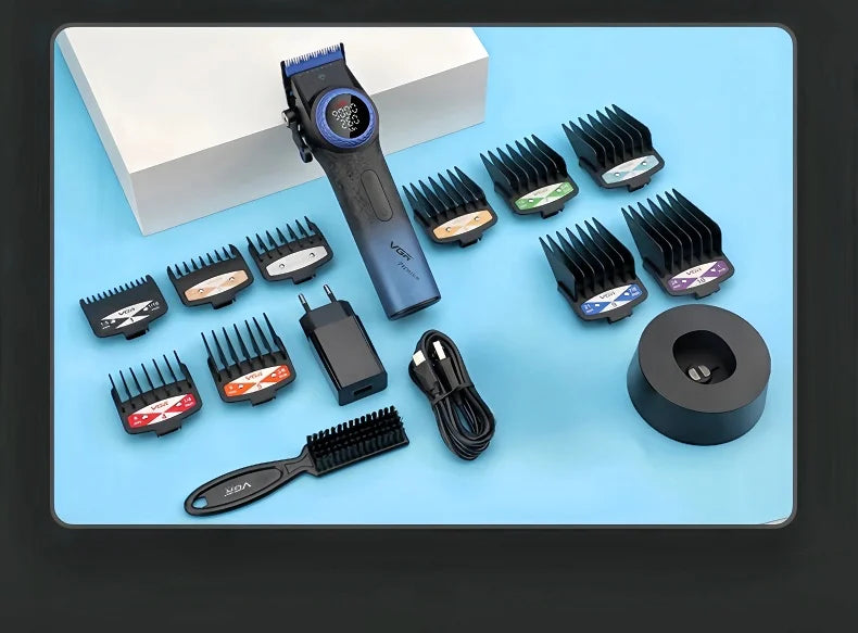 VGR Hair Cutting Machine Professional Trimmer 9000 RPM Hair Clipper Bldc Motor Barber Cordless Clipper Trimmer for Men V-001