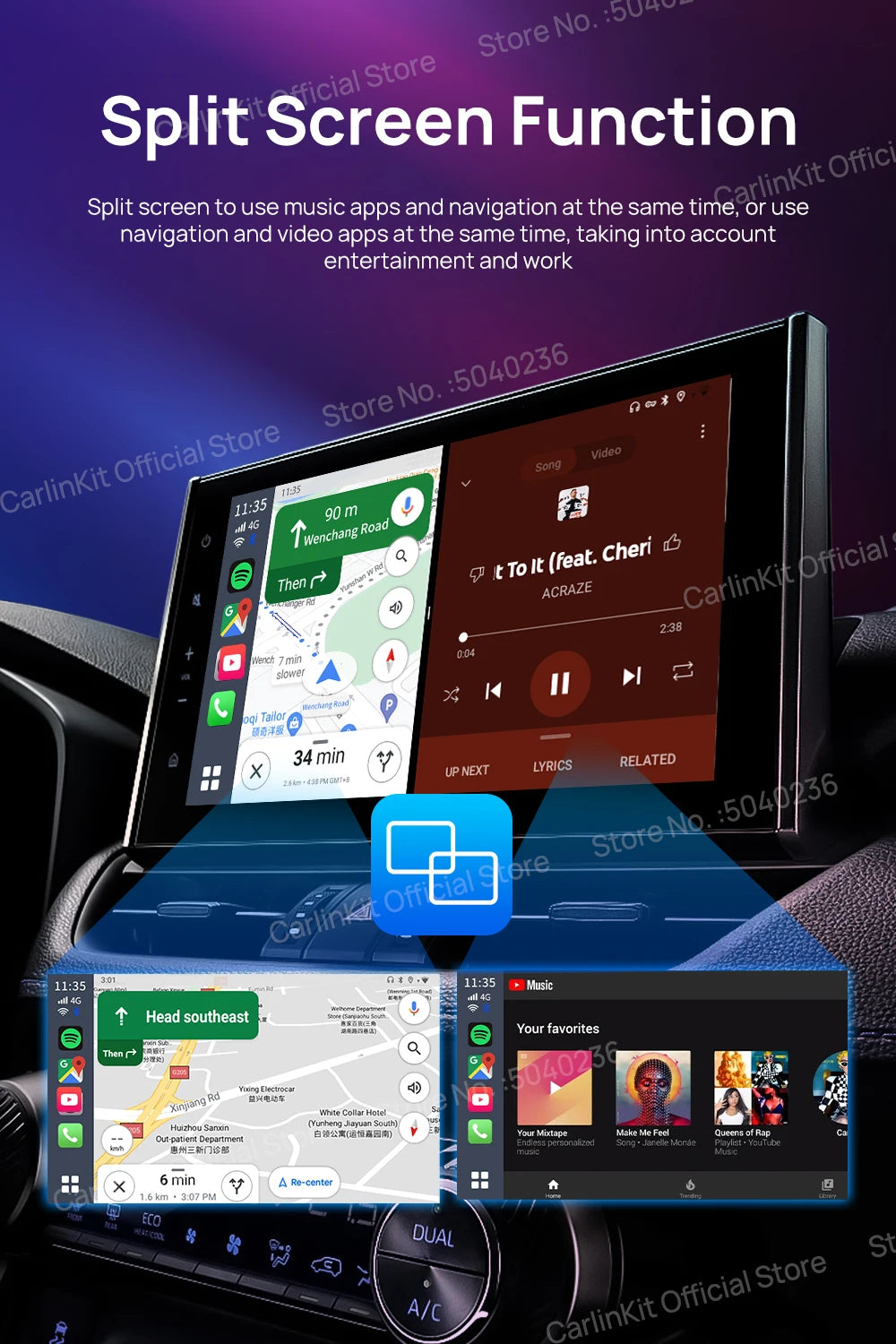 CarlinKit Android 13 8+128GB Wireless CarPlay AI Box
