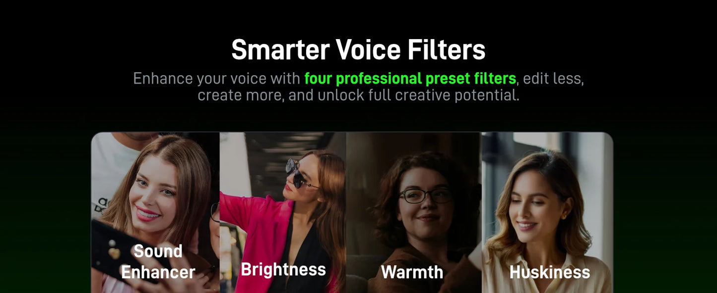 Maono Wave T1 mini – Wireless Lavalier Microphone | AI Noise Cancellation, Auto‑Clipping & App Control for iPhone, Android & PC Video Recording