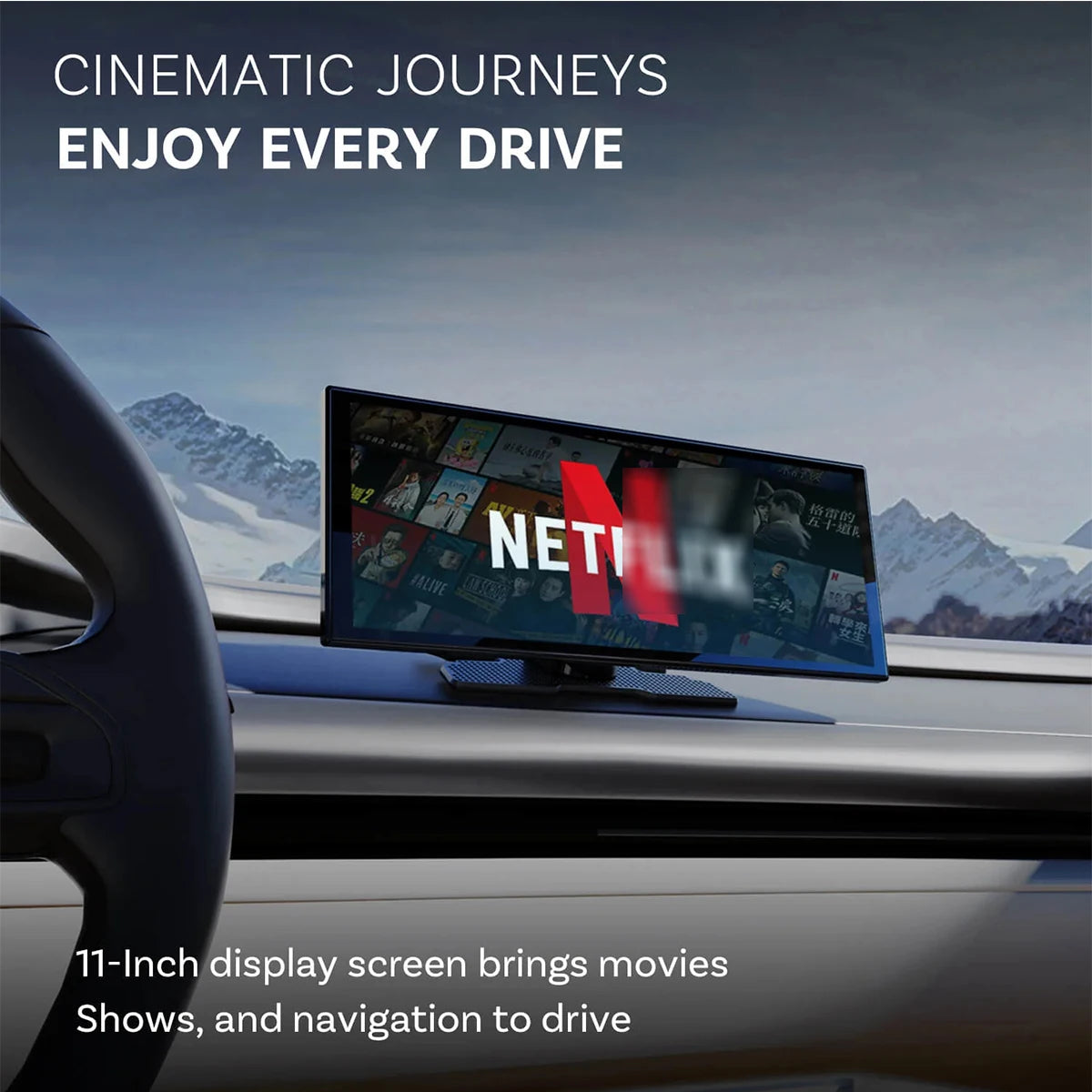 OTTOCAST ScreenFlow 11.4" Android 13 Wireless Car Display