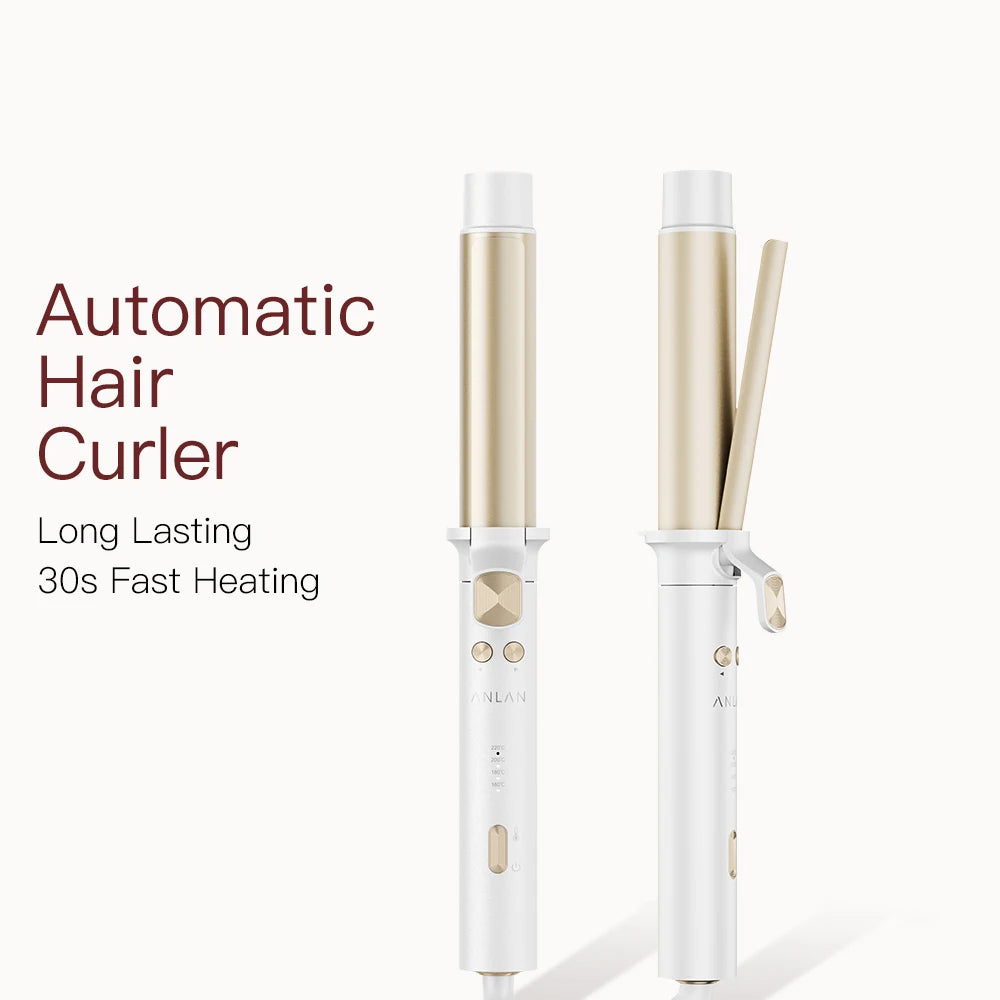 ANLAN Automatic Curling Iron | 30s Heat, Smart Temp, Ceramic Curls