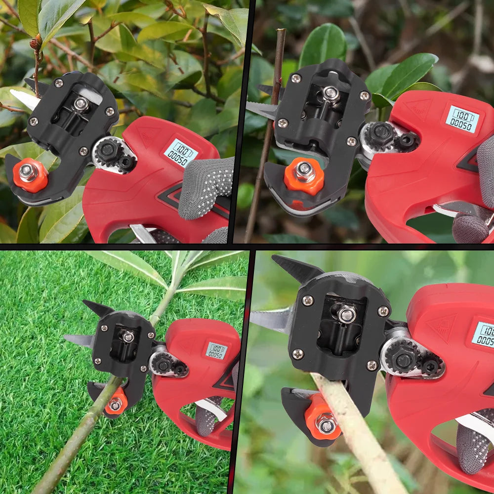 ONEVAN 2‑in‑1 Brushless Grafting Machine & Electric Pruner | Branch Cutter, Tree Grafting Tool