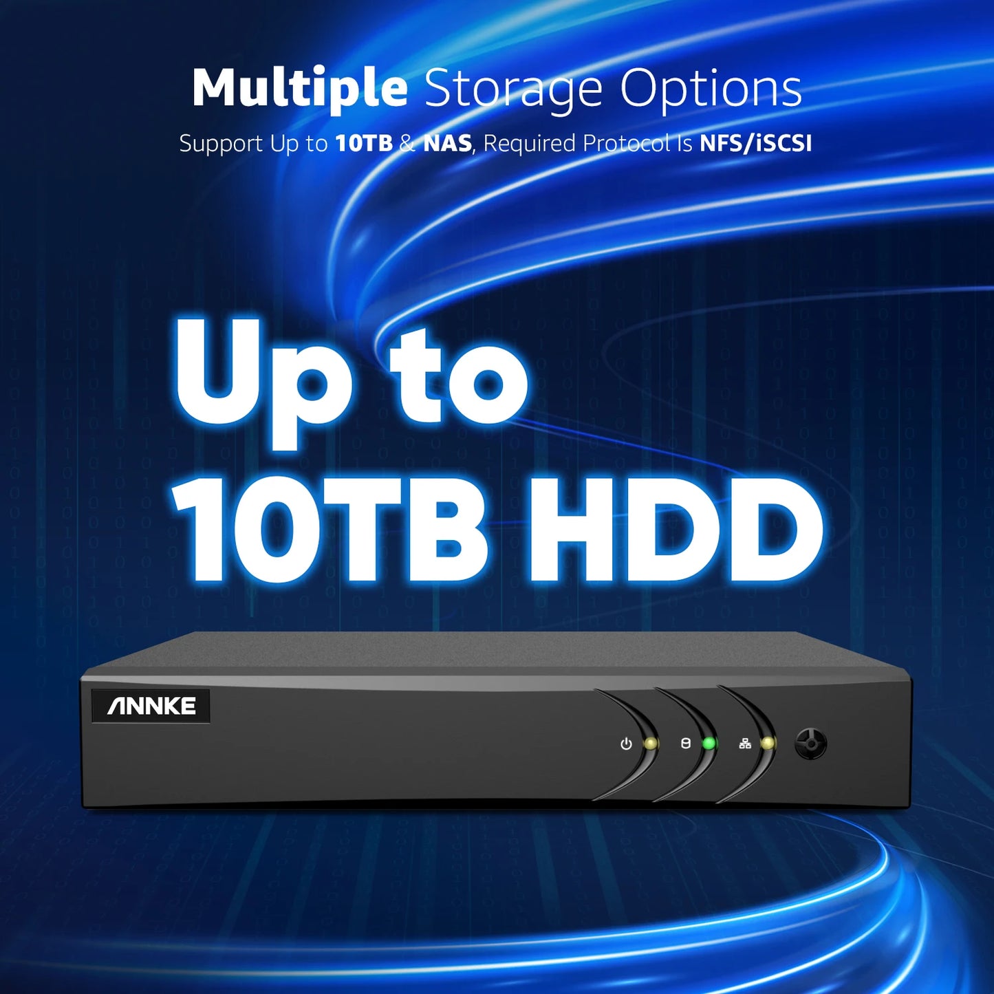 ANNKE 1080P CCTV System | 8CH 5MP DVR, 8× IP65 Ball Cameras, Human Detection