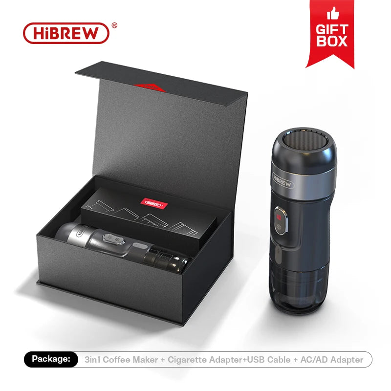 HiBREW H4A – Portable 12V Espresso Coffee Machine | Car & Home Electric Coffee Maker