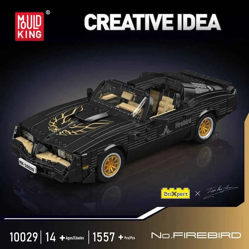 Mould King 10029 Black Firebird Sport Racing Car - Limetastore