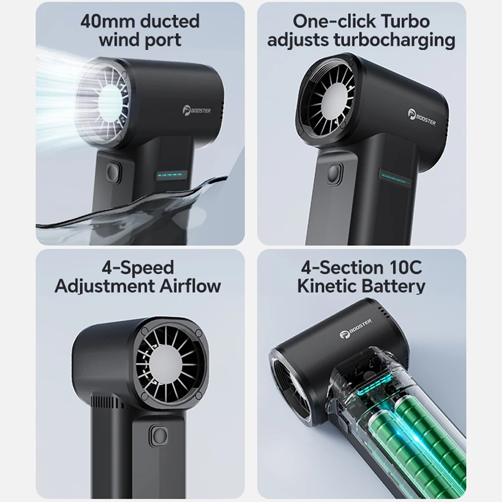 Booster TF40 Turbo Fan – Brushless High‑Speed Portable Air Blower