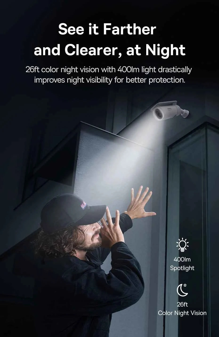 Baseus Security S1 Outdoor Camera Solar Wireless Wifi Solocam Forever Power with Sunlight-Tracking System 2K Clarity 145° FOV - Limetastore