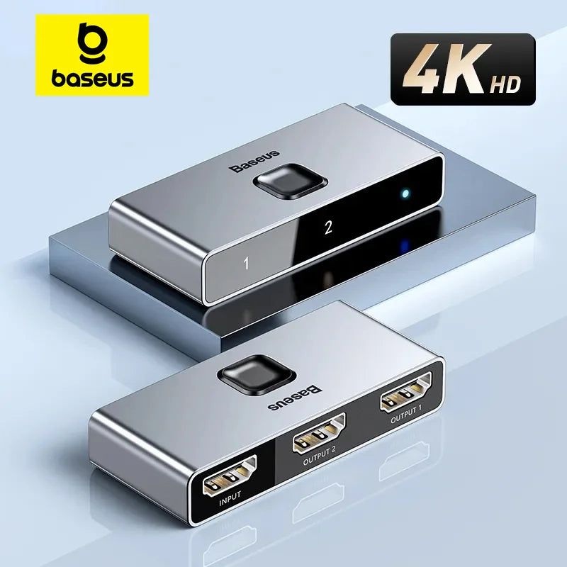 Baseus HDMI‑Compatible Switcher 4K 60Hz Bi‑Direction