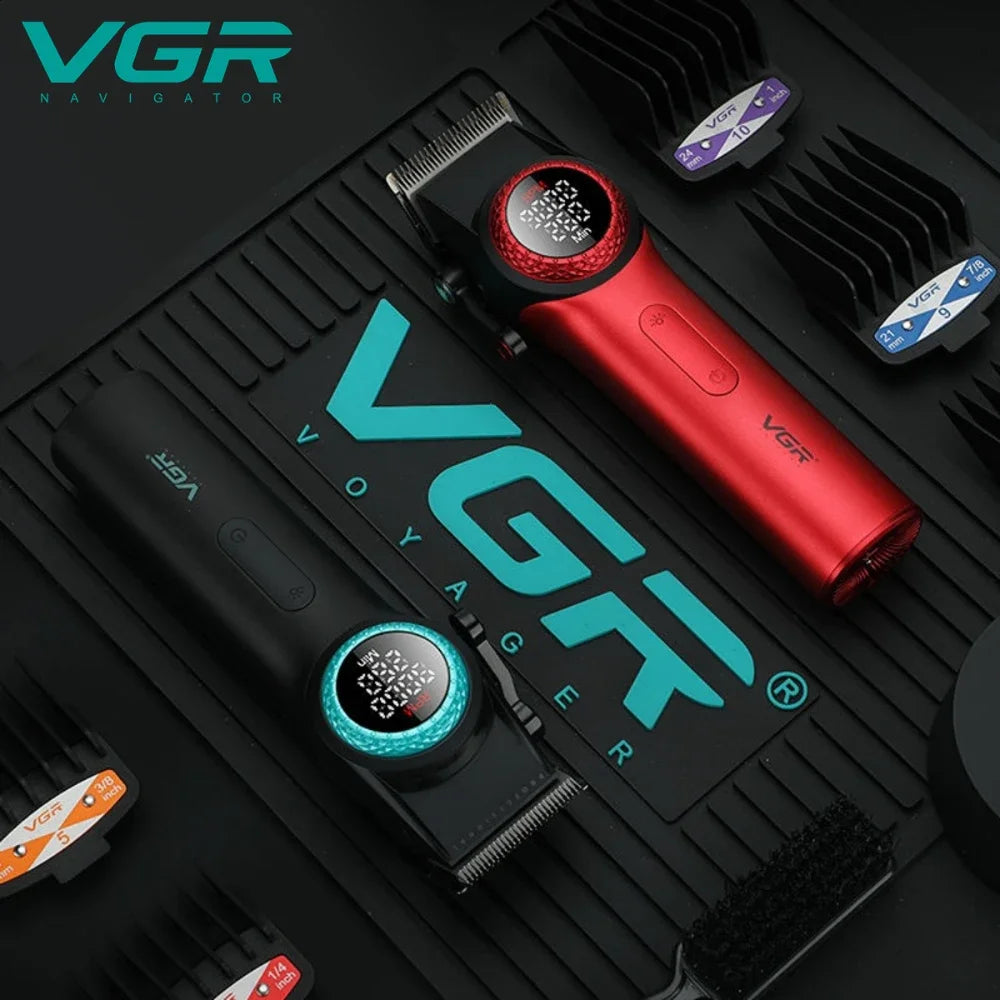 VGR Hair Clipper Cordless Hair Trimmer Professional Hair Cutting Machine Rechargeable Haircut 9000 RPM Clipper for Men V-001
