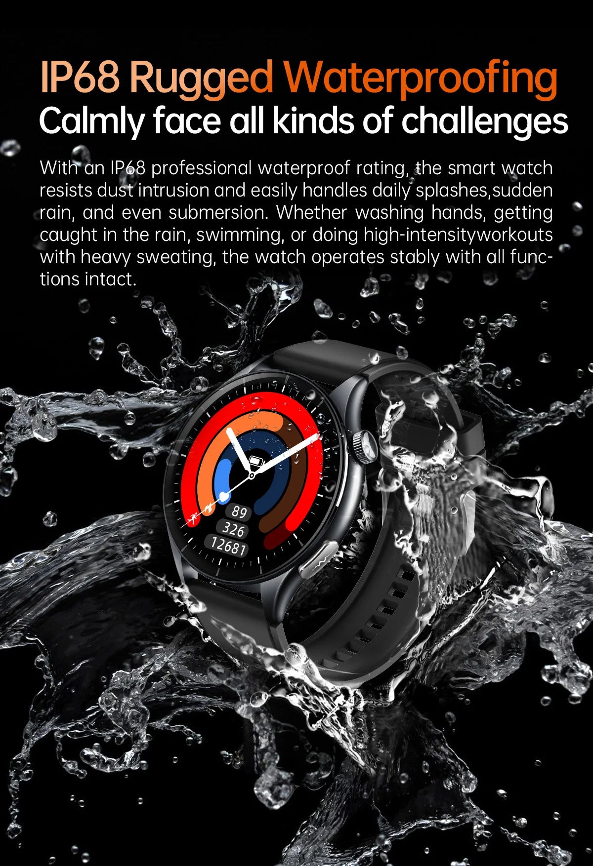 2025 New BMI Body Fat Blood Analysis Health Smartwatch NFC Bluetooth Call Smart Watch Led Flashlight Outdoor Sports Clock's Men - Limetastore