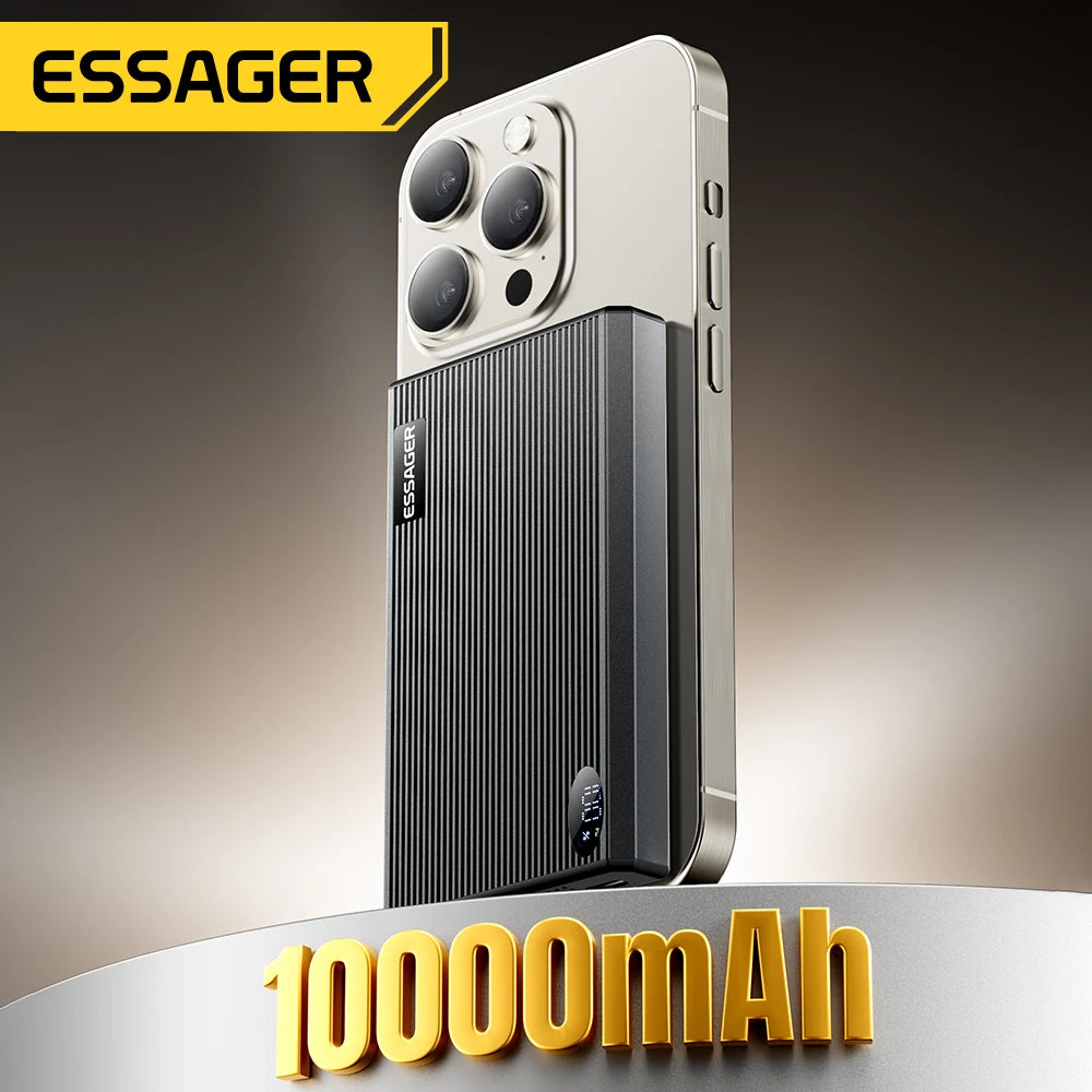 ESSAGER Thin Magnetic Power Bank 20W 10000mAh MagSafe