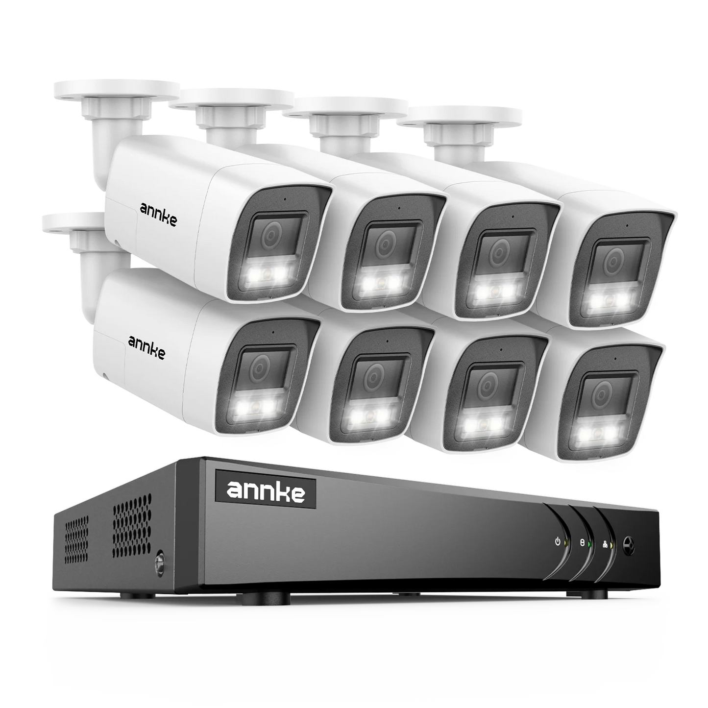 ANNKE 3K 5‑in‑1 8CH DVR System | 5MP Cameras, Two‑Way Audio, Color Night Vision