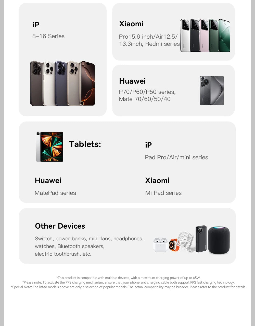 ESSAGER 3-in-1 Magnetic 65W GaN Charger Power Bank 5000mAh