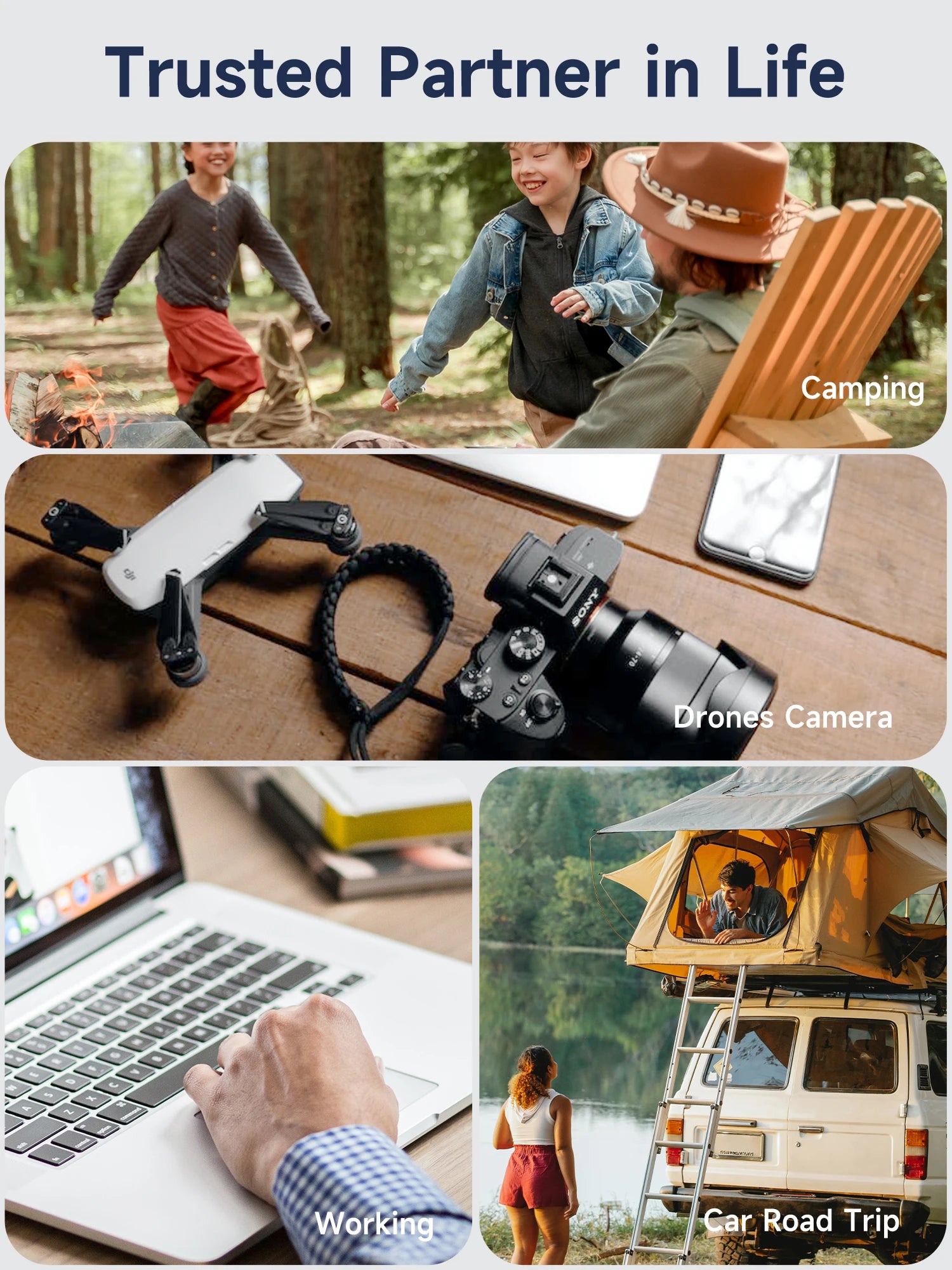 MOVESPEED 80000mAh Power Bank 100W PD Fast Charging Powerbank Portable External Battery Power Station for Camping Outdoor Laptop