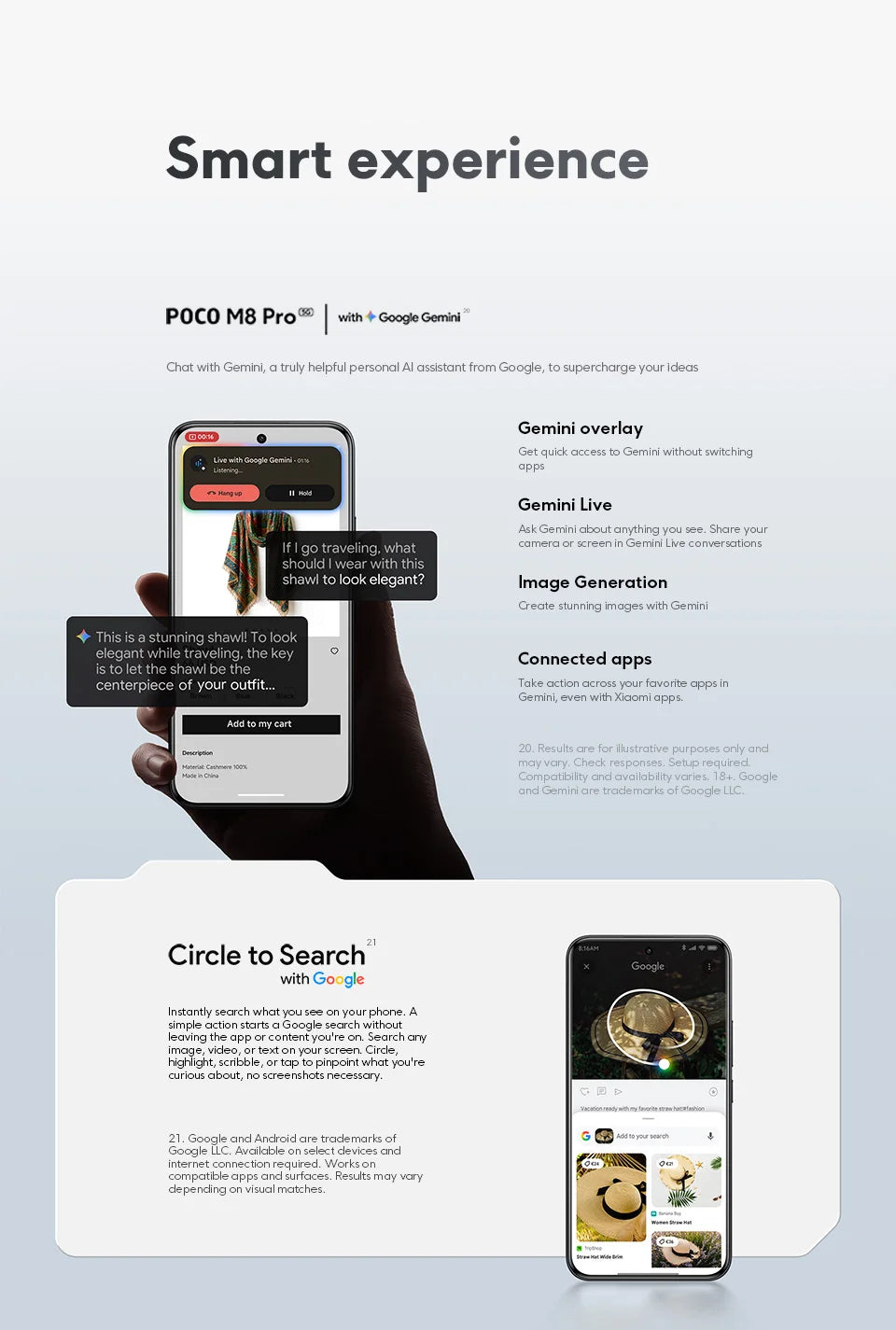 POCO M8 Pro 5G Smartphone Global Version Snapdragon® 7s Gen 4 Octa core 6500mAh battery 100W HyperCharge  6.83" CrystalRes 1.5K AMOLED display 50MP Camera NFC - Limetastore