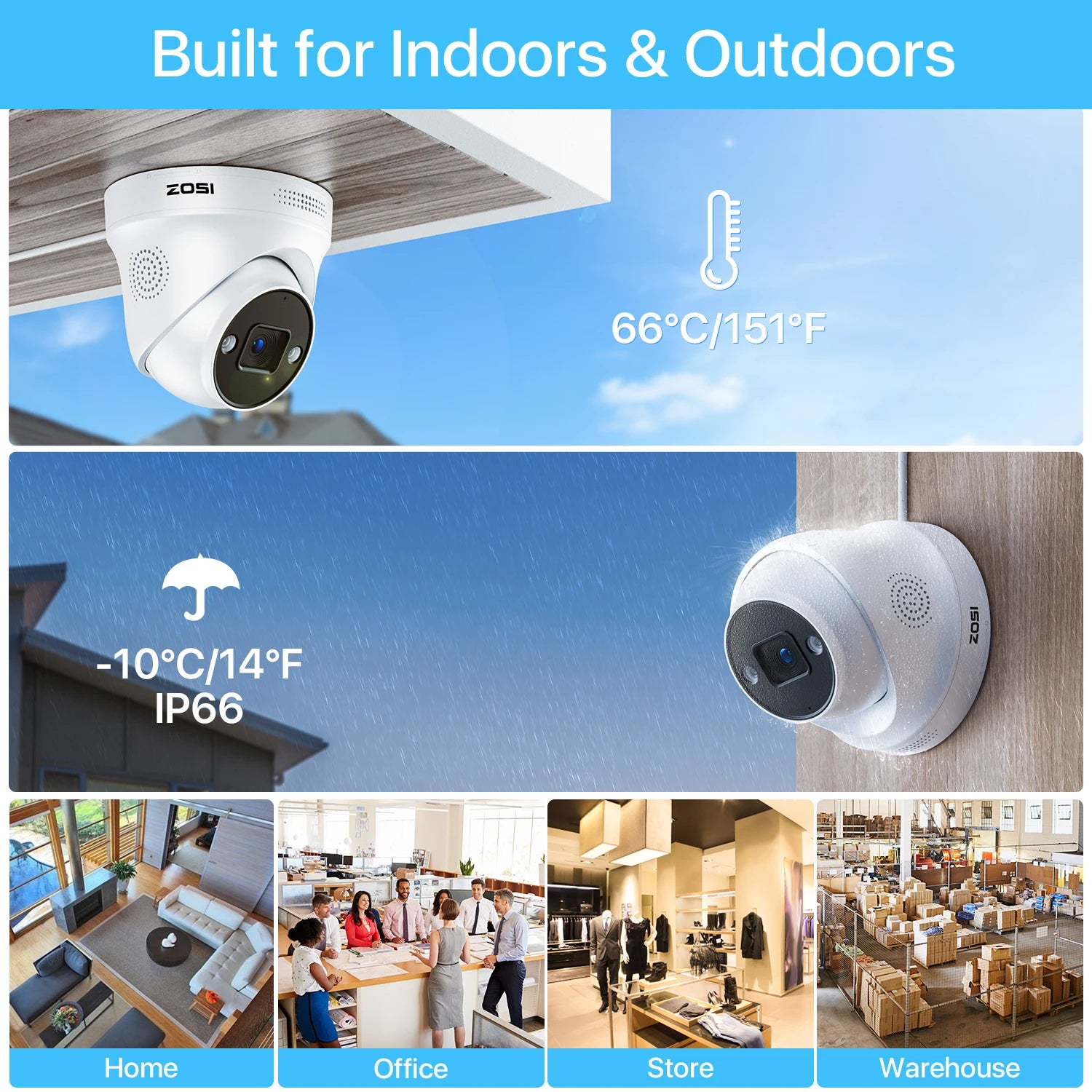 ZOSI 4K 8MP PoE Security Camera System – 8CH H.265+ NVR with 5MP/8MP Outdoor IP Cameras | AI Human/Vehicle Detection & Full‑Color Night Vision | Home & Business CCTV Kit