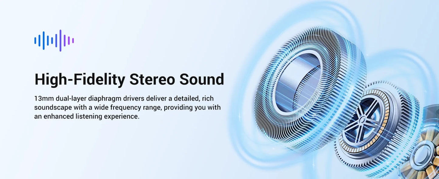 Wooask F56 Smart Translator Earbuds 144 Languages OWS Real-Time