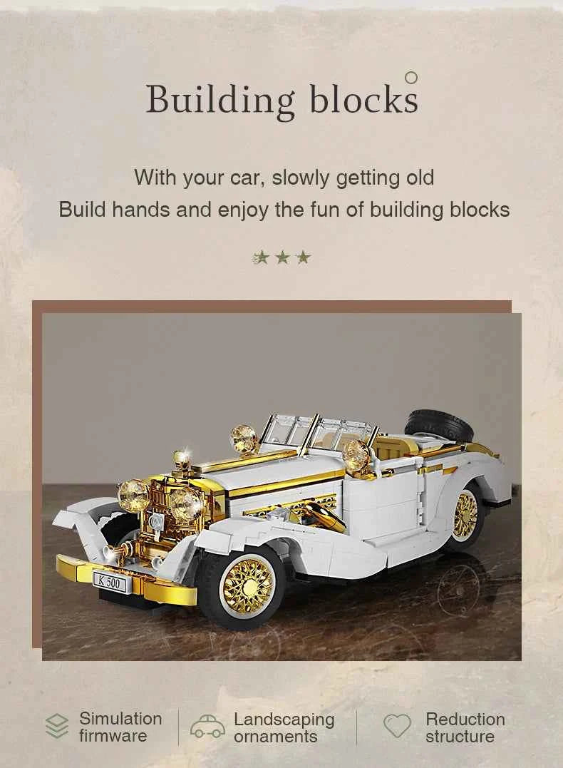 Mould King 10003 K500 Vintage Car - Limetastore