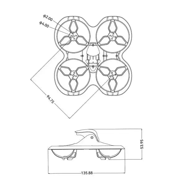 BETAFPV Cetus X Brushless Whoop Frame