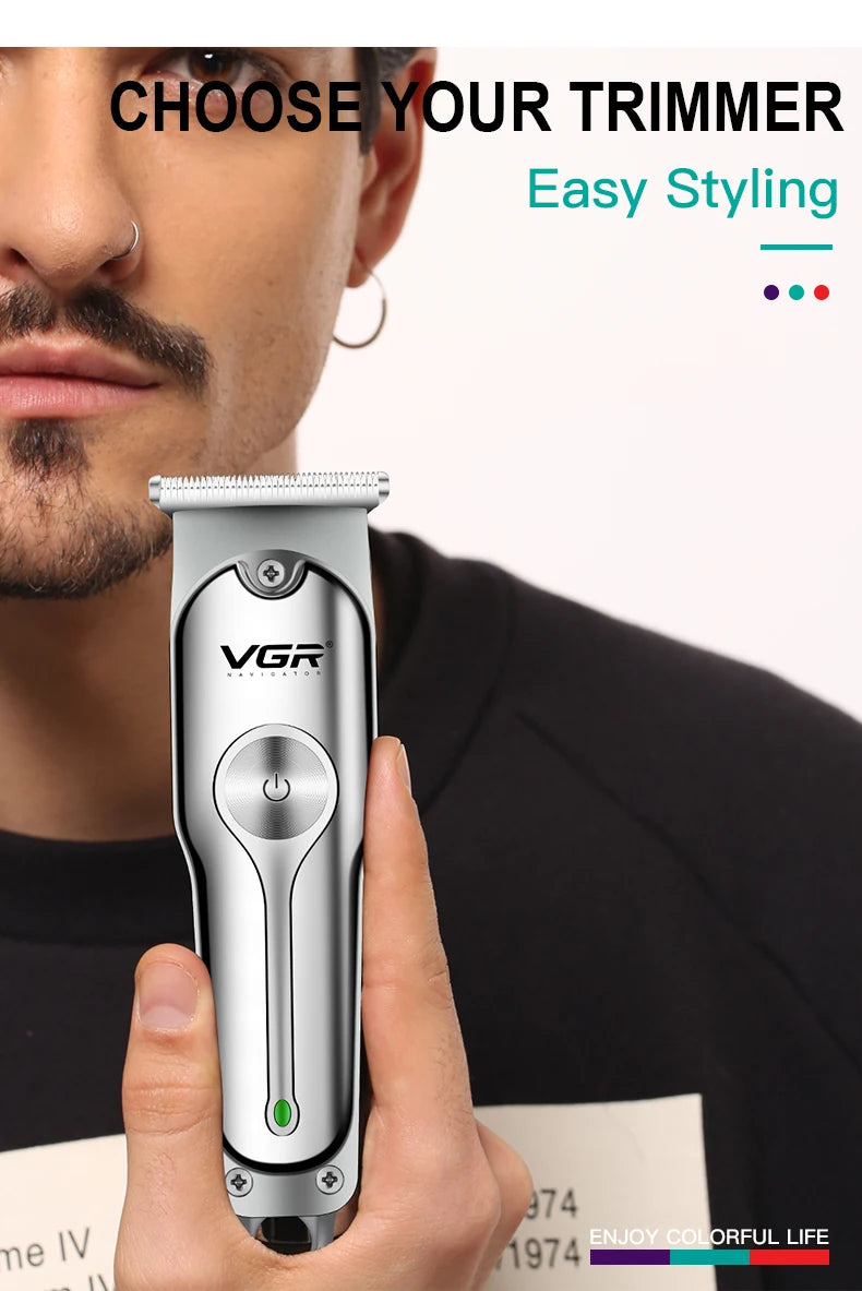 VGR V-071 Professional Hair Clipper Mini Barber Trimmer for Men